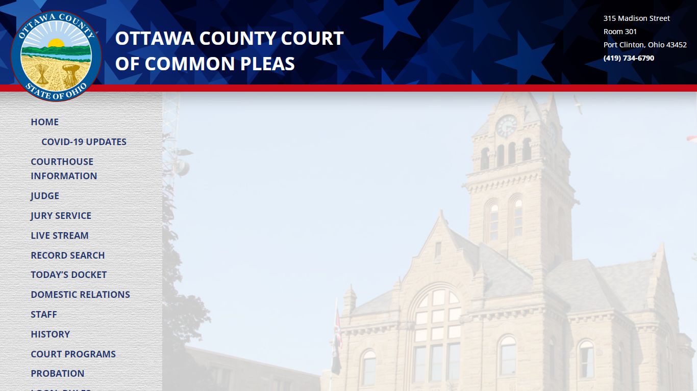 Record Search – Ottawa County Court of Common Pleas